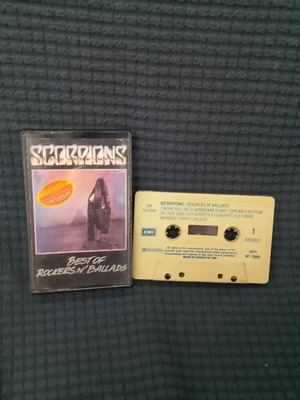 Scorpions Best of Rockers n' Ballads cassette tape used, rock genre