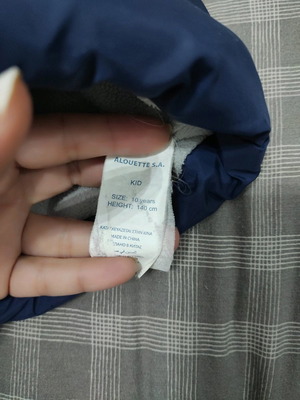 Alluete jacket for 10-year-old girl in good condition without hood