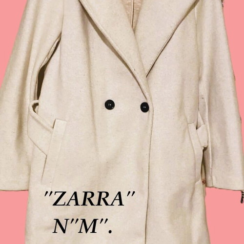 Zara beige coat like new, size M