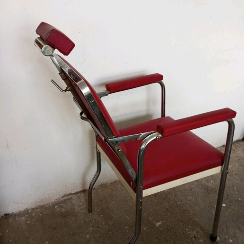 Barber chair used from 1940-1950 era