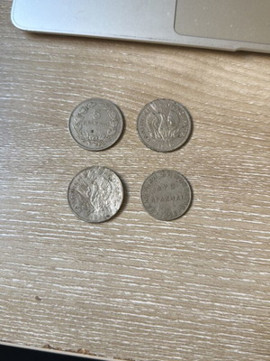 Old coins used, pack of 4