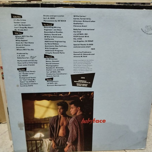 Babyface Tender Lover vinyl record used, R&B / Soul