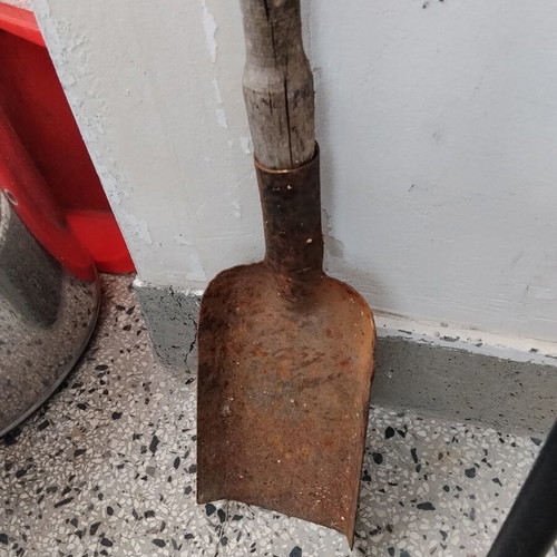 Retro metal shovel (sovat) for coal and ash