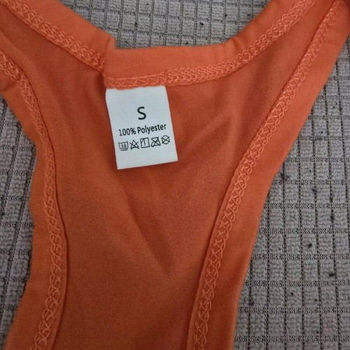 Women's sports tank top orange like new, size S