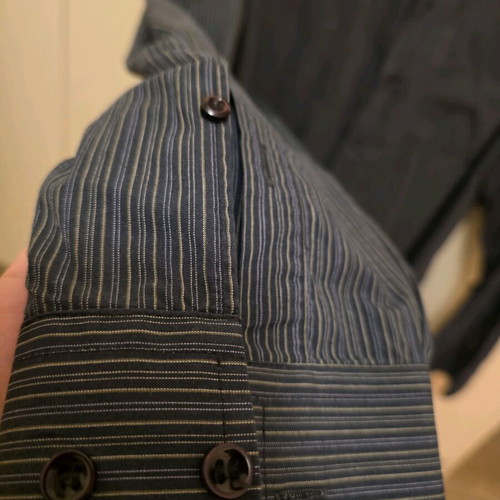 Black shirt with fine stripes XL like new