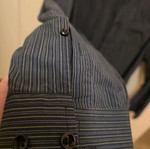 Black shirt with fine stripes XL like new