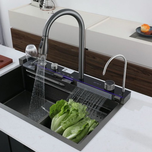 Kitchen sink new with accessories, modern multifunctional