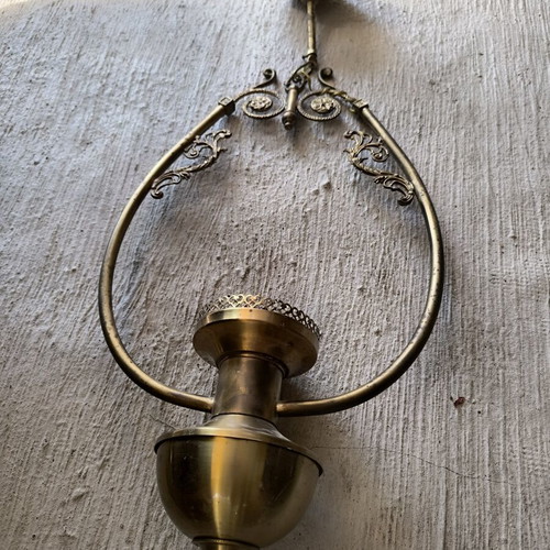 Vintage brass ceiling pendant light like new