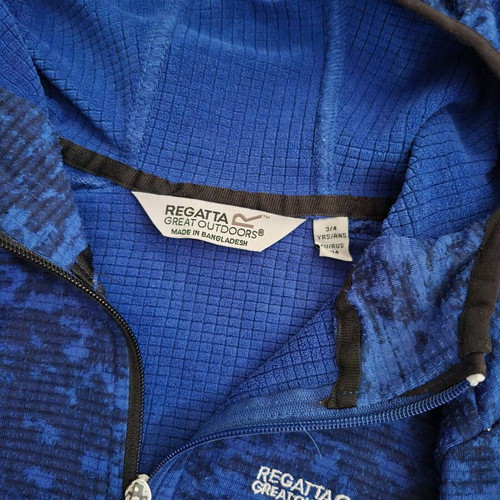Regatta fleece jacket used, boys size 3-4 years, blue