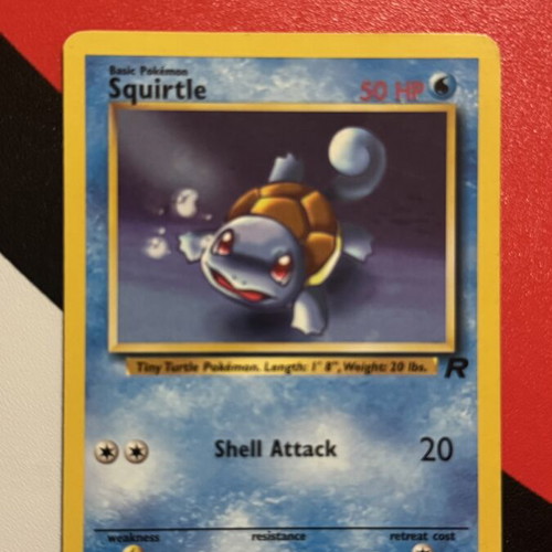 Squirtle Rocket Pokemon card 68/82