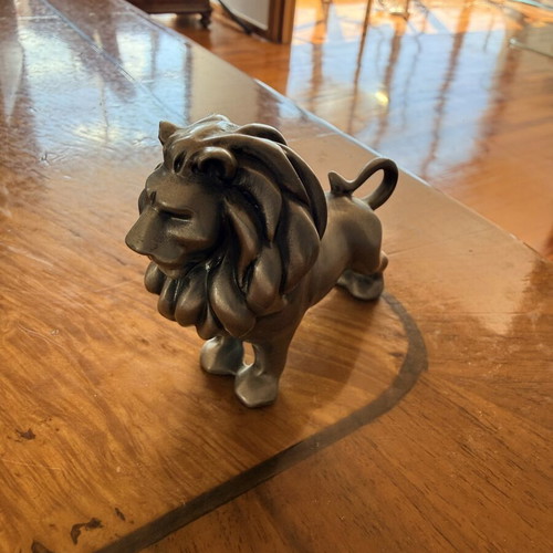 Set of 4 Metal Decorative Animals – Lion and Elephants