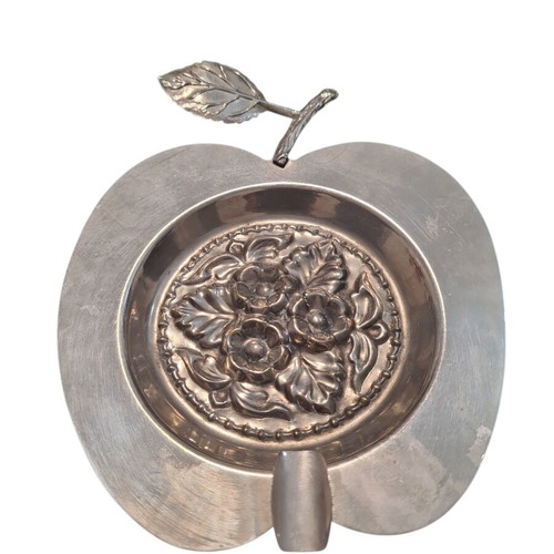 Silver-plated ashtray used