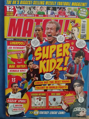 Match Football Magazine issue 17-23/1/2006 like new with Tottenham posters