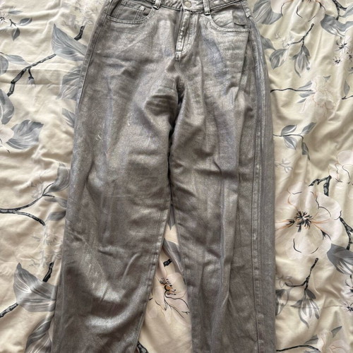 United Colors of Benetton silver jeans like new, size XS