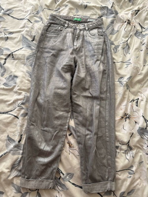 United Colors of Benetton silver jeans like new, size XS