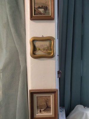 Triptych oil paintings on canvas like new