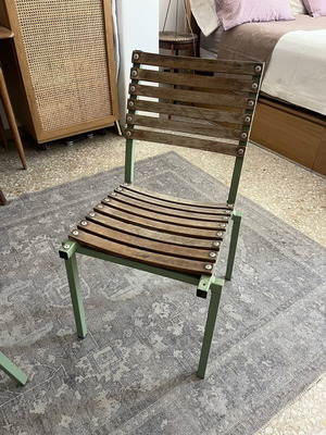 Aluminum chair used, suitable for balcony