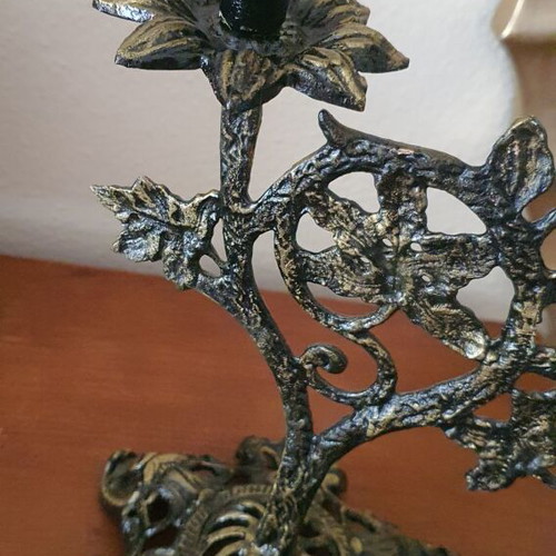 Bronze candlestick like new, height 30cm