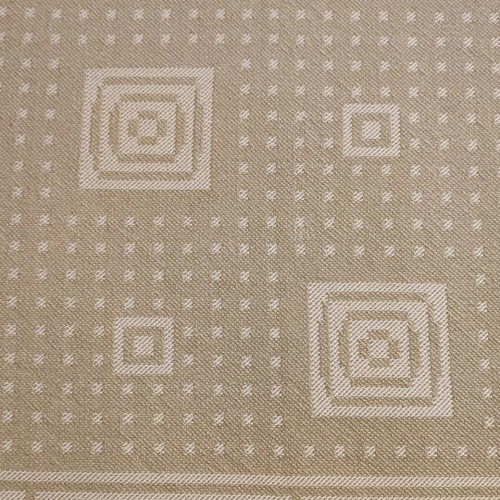 Nef-Nef beige-ecru throw like new with geometric pattern