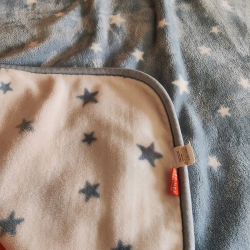 Nef Nef double-sided fleece baby blanket like new