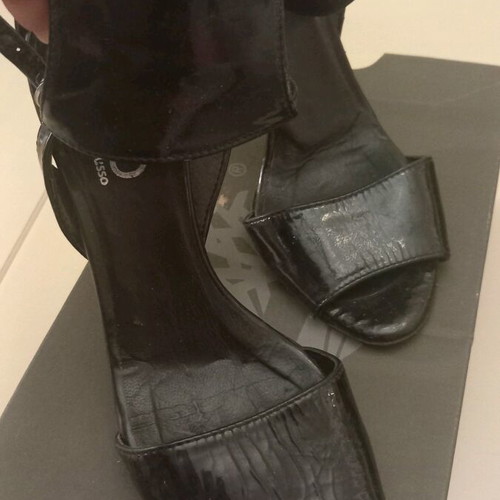 Women's sandals like new, black, size 36