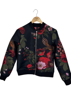 Яке Yas Floral Bird бомбер като ново, размер S