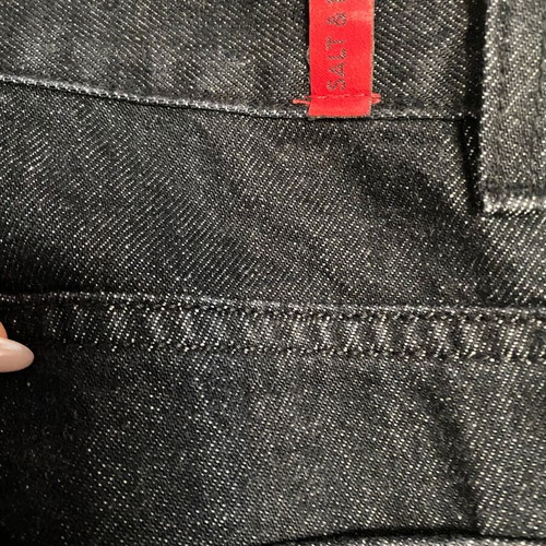Wide leg jeans Salt & Pepper black, size 25, like new