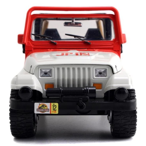 Jada Toys 2022 Jurassic Park 1992 Jeep Wrangler 1:24 Die-Cast Toy Car New