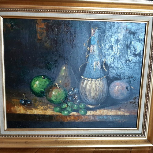 Still-life painting like new with artist signature