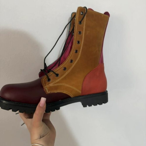 Men's boots 100% genuine leather, like new, size 45, multicolor