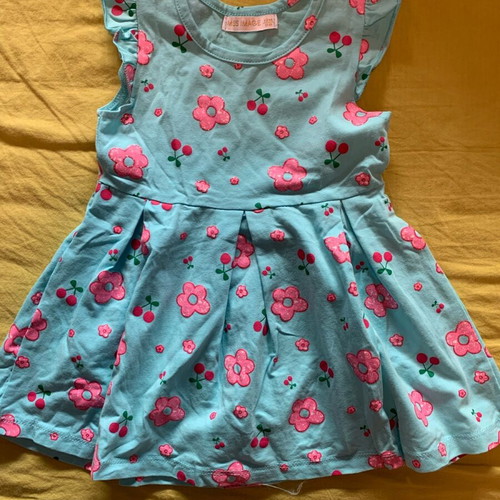 Summer dresses used for 1-year-old girl, pack of 3 pieces