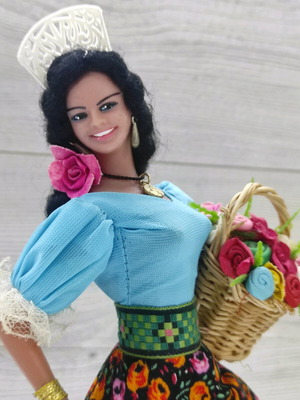 Συλλεκτική κούκλα Marín Malena Márquez καινούργια, 33cm, Ισπανίας δεκαετίας '70