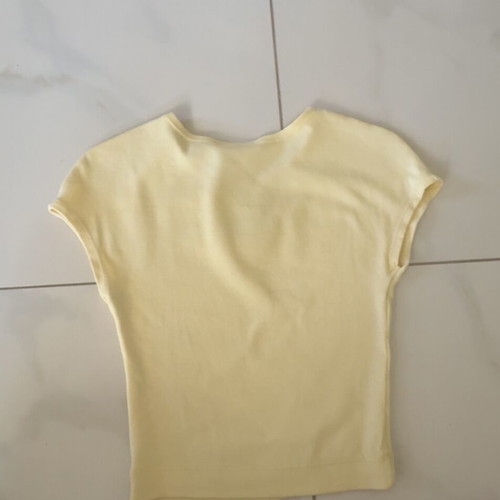 Zara handmade bead embroidery shirt like new, yellow, size S
