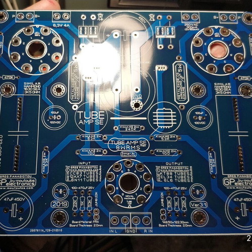 Tube Stereo Amplifier Single Ended PCB new