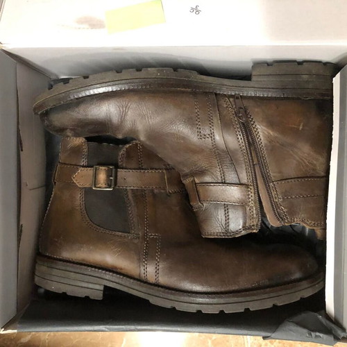 Canguro ankle boots used, size 43, brown leather