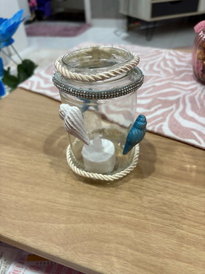 Glass decorative candle holder new