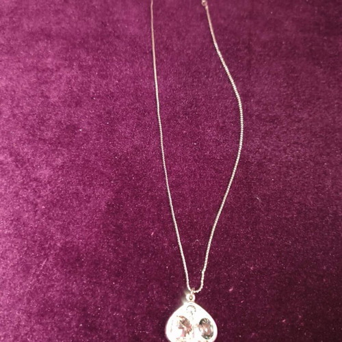 Swarovski pendant like new, silver with crystals