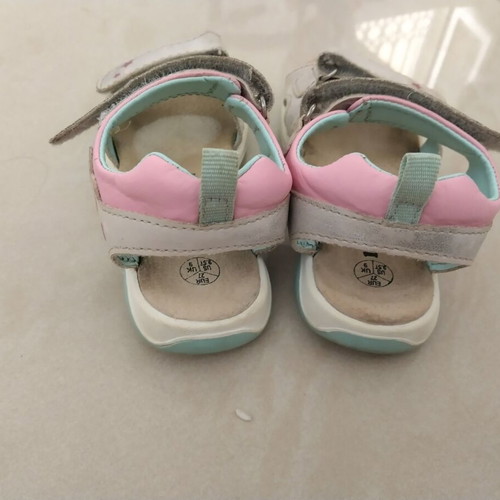 Sandals size 27 used, gray with color marks