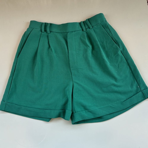 Pink Woman high waisted shorts, green, size M