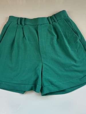 Pink Woman high waisted shorts, green, size M