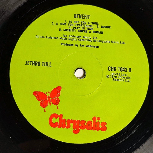 Jethro Tull Benefit vinyl like new, rock