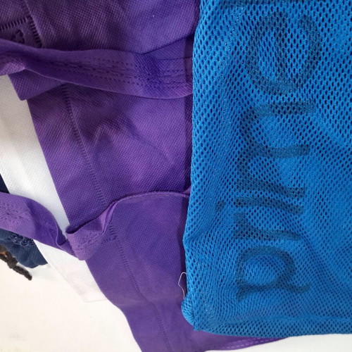 Canvas bags set like new, 30 pieces assorted sizes and colors