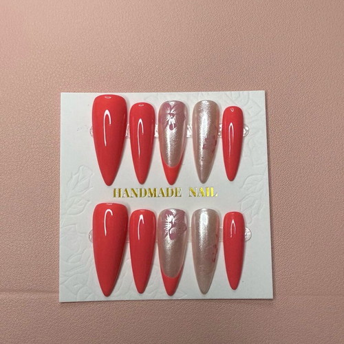 Press-on nails new, set of 10 with accessories