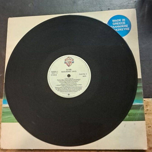 A-Ha Scoundrel Days vinyl record, good condition