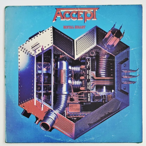 Accept Metal Heart vinyl LP used, Greek edition 1985