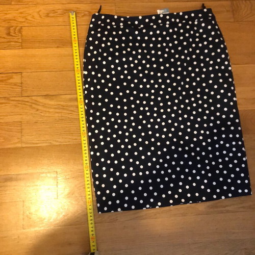 M&S spring skirt new, blue-white polka dot, size 12