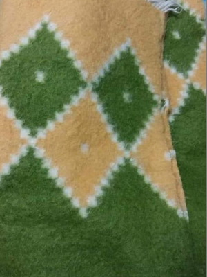 Double wool blanket used