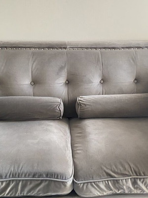 Velvet sofa used, 1.50 m width