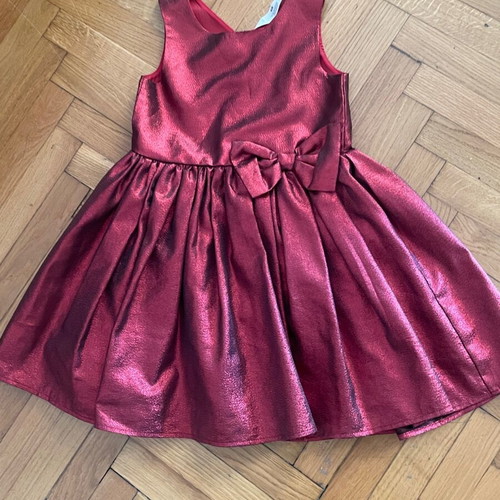 H&M burgundy dress like new for 5-6 years old