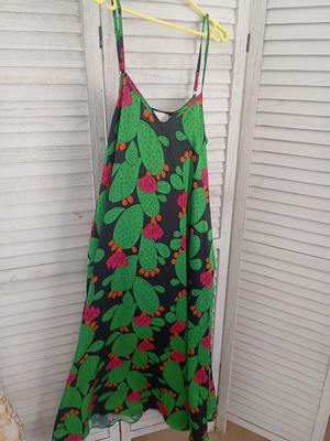 We Are maxi satin dress like new, colorful, sizes S M